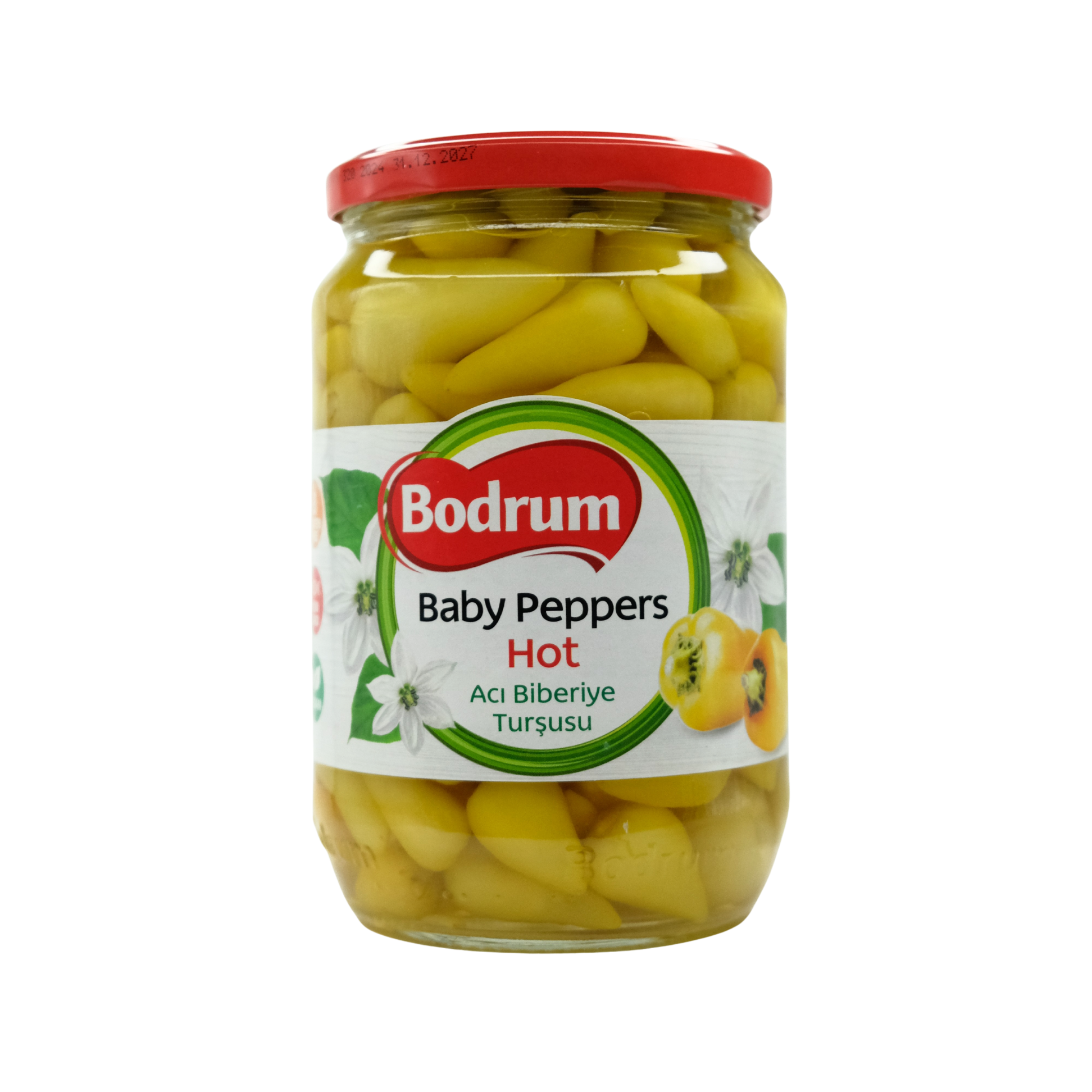Bodrum Baby Peppers Hot 640 gr