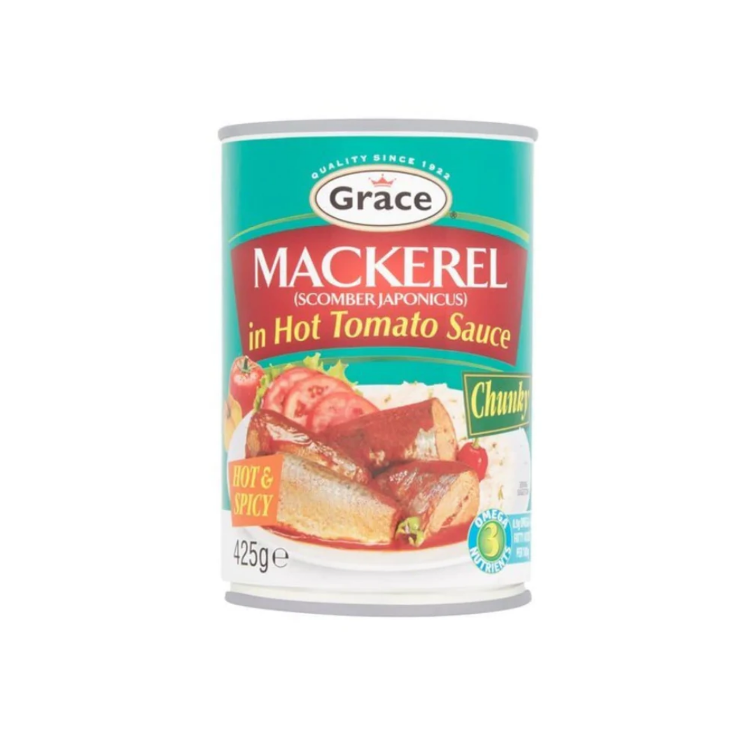 Grace Mackerel in Hot Tomato Sauce 425g