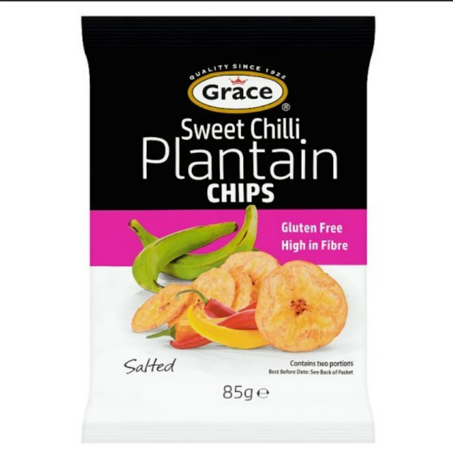 Grace Sweet Chilli Plantain Chips 85 gr
