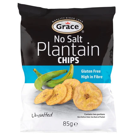 Grace No Salt Plantain Chips 85 gr