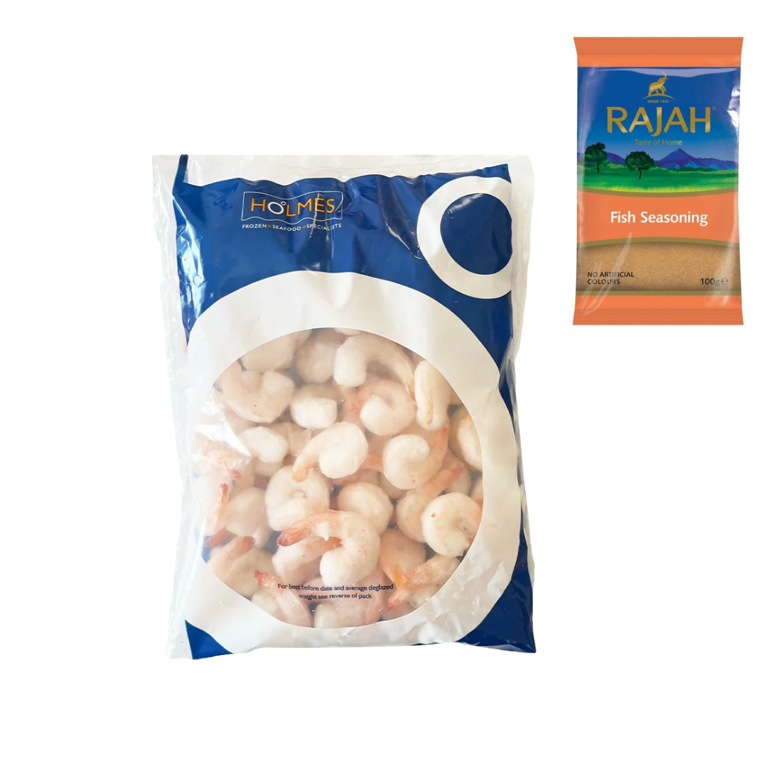Holmes IQF Cooked & Peeled North Atlantic Prawns 454gr